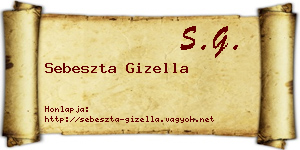 Sebeszta Gizella névjegykártya